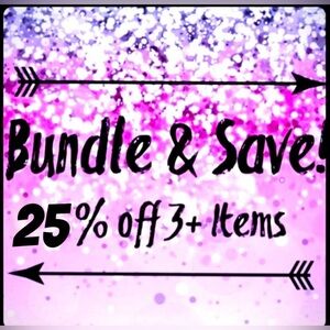 SAVE 25% on 3+ items! CHECK OUT MY CLOSET